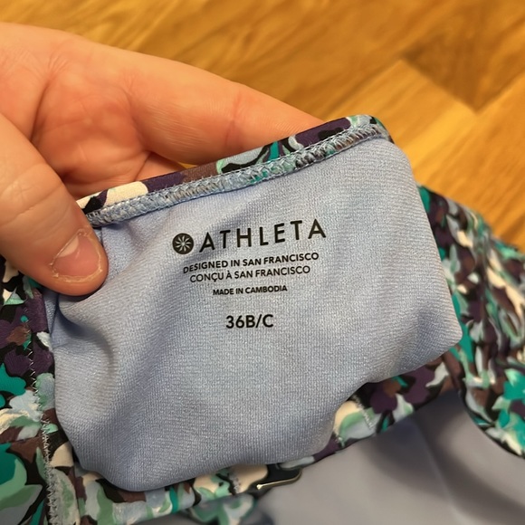 Athleta Floral Maldives Tankini 36B/C - Picture 8 of 8